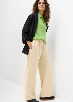 Online Pantalón Marlene de viscosa fluida Mujer Pantalones