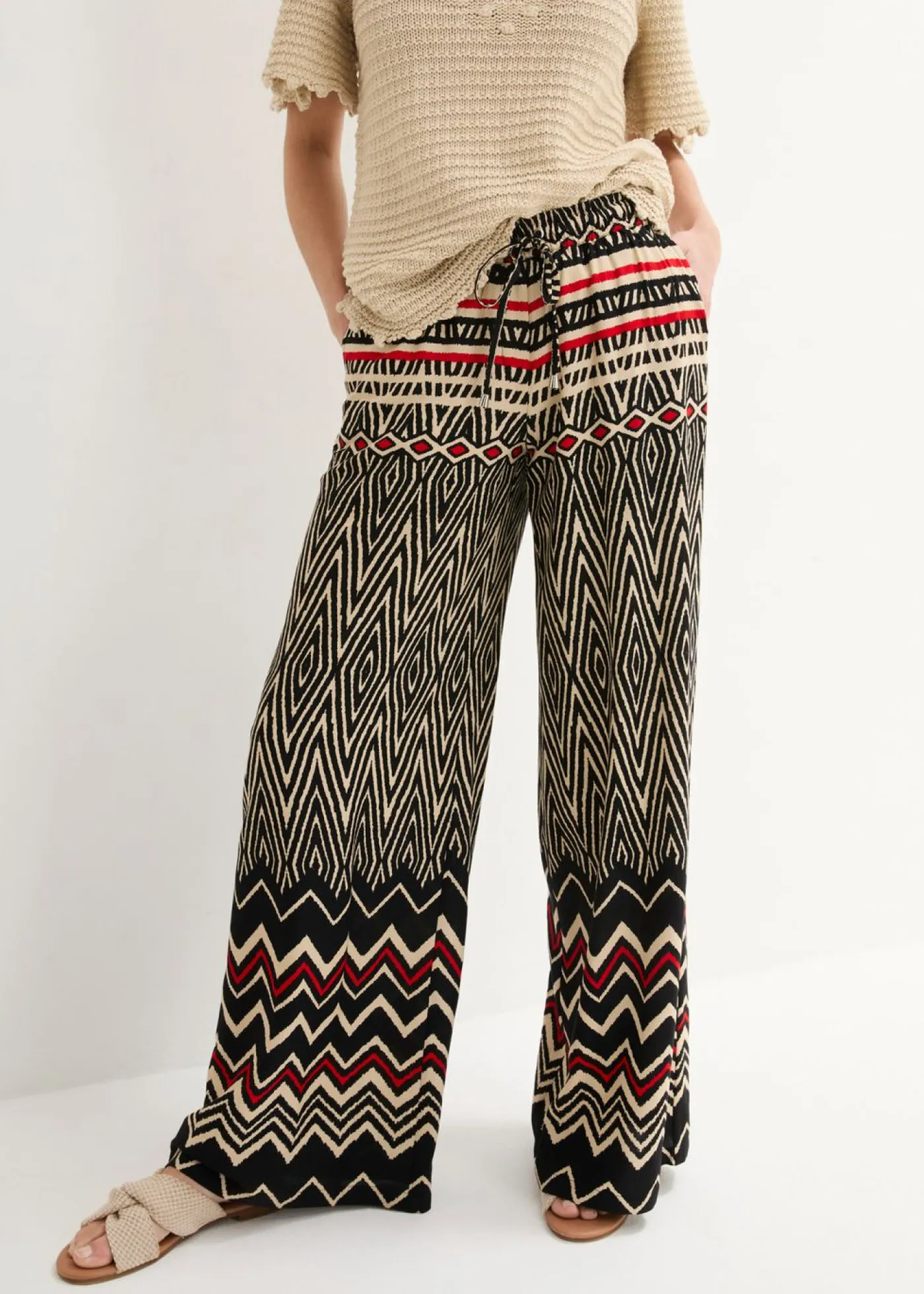 Online Pantalón Marlene de viscosa fluida Mujer Pantalones
