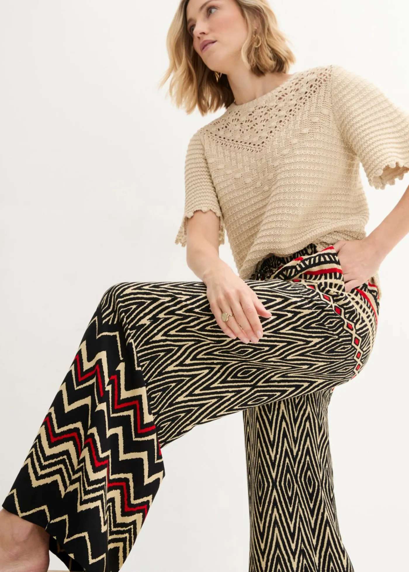 Online Pantalón Marlene de viscosa fluida Mujer Pantalones