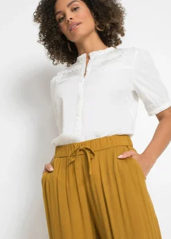Online Pantalón Marlene de viscosa fluida Mujer Pantalones|Novedades