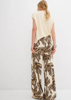 Discount Pantalón Marlene de viscosa fluida Mujer Pantalones