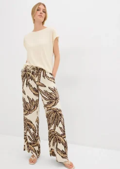 Discount Pantalón Marlene de viscosa fluida Mujer Pantalones