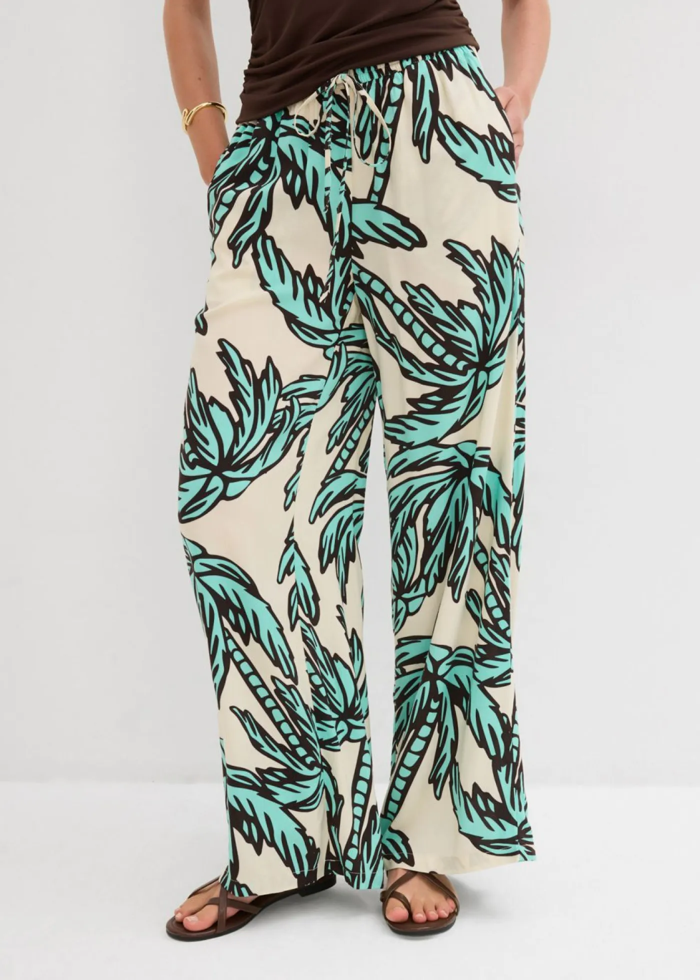 Online Pantalón Marlene de viscosa fluida Mujer Pantalones