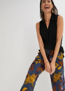 Discount Pantalón Marlene de viscosa pura Mujer Pantalones