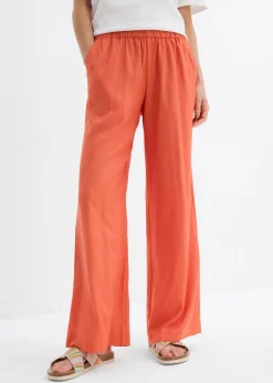 Best Pantalón palazzo ancho con cintura cómoda Mujer Pantalones