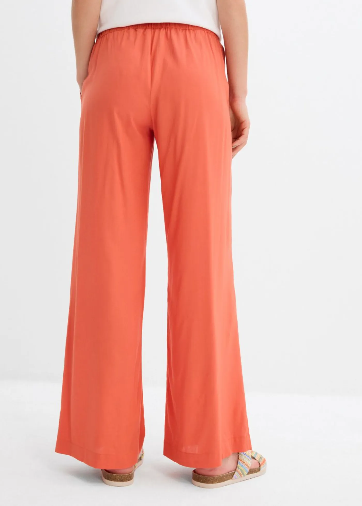 Best Pantalón palazzo ancho con cintura cómoda Mujer Pantalones