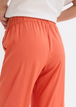 Best Pantalón palazzo ancho con cintura cómoda Mujer Pantalones