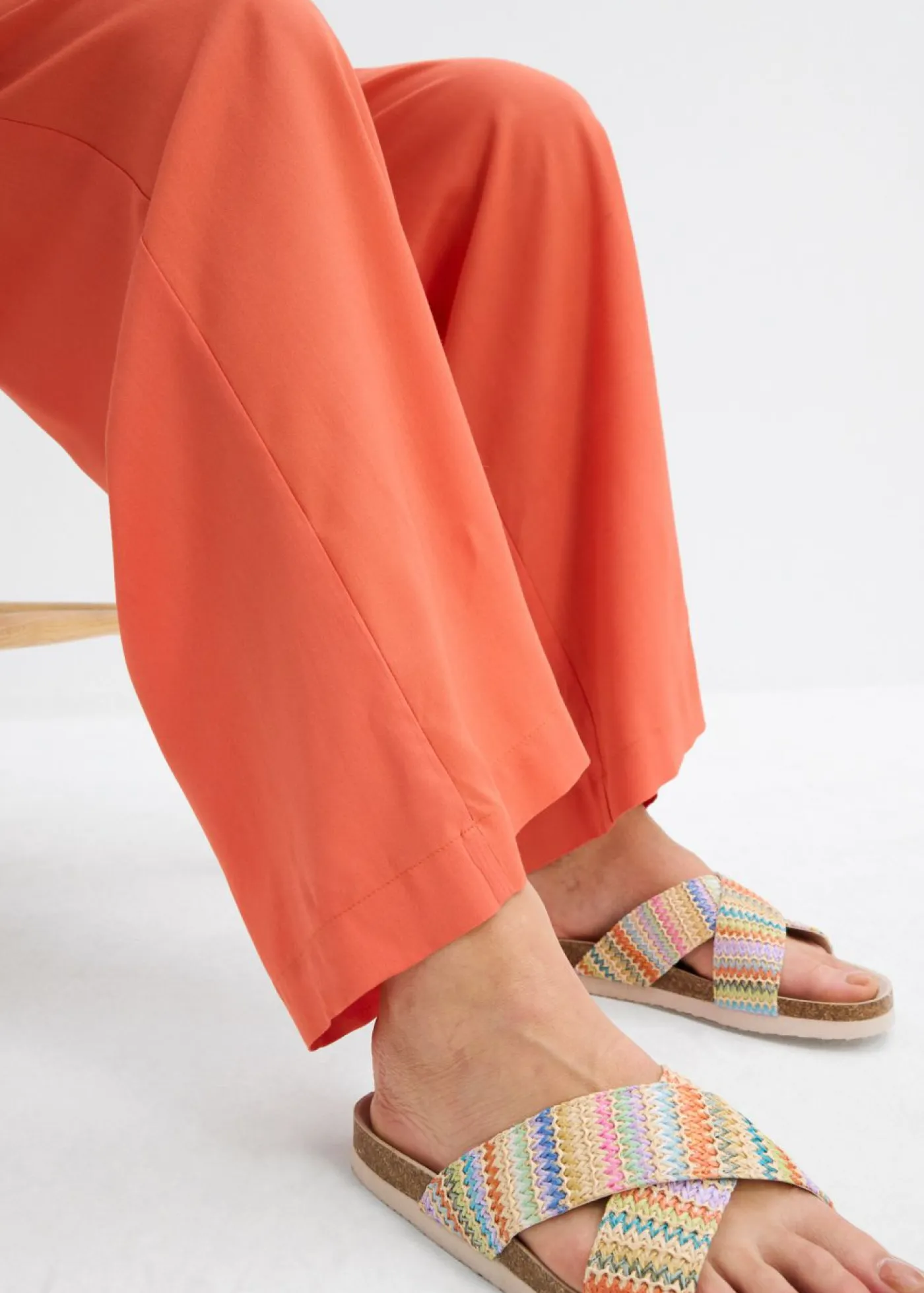 Best Pantalón palazzo ancho con cintura cómoda Mujer Pantalones