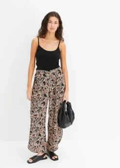 Best Pantalón palazzo con abertura Mujer Pantalones