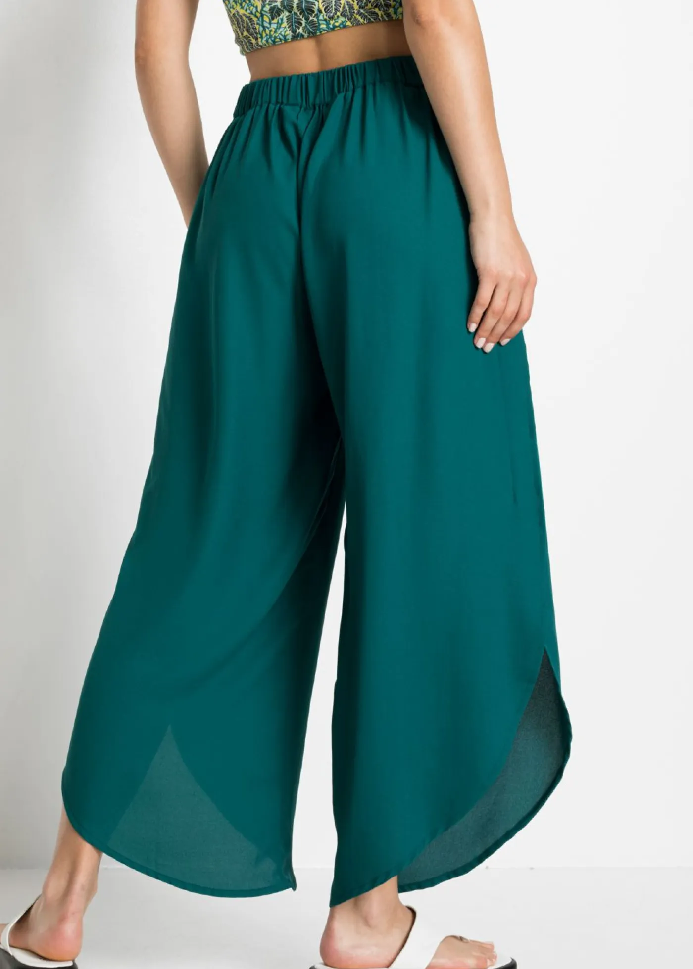 Discount Pantalón palazzo con abertura Mujer Pantalones