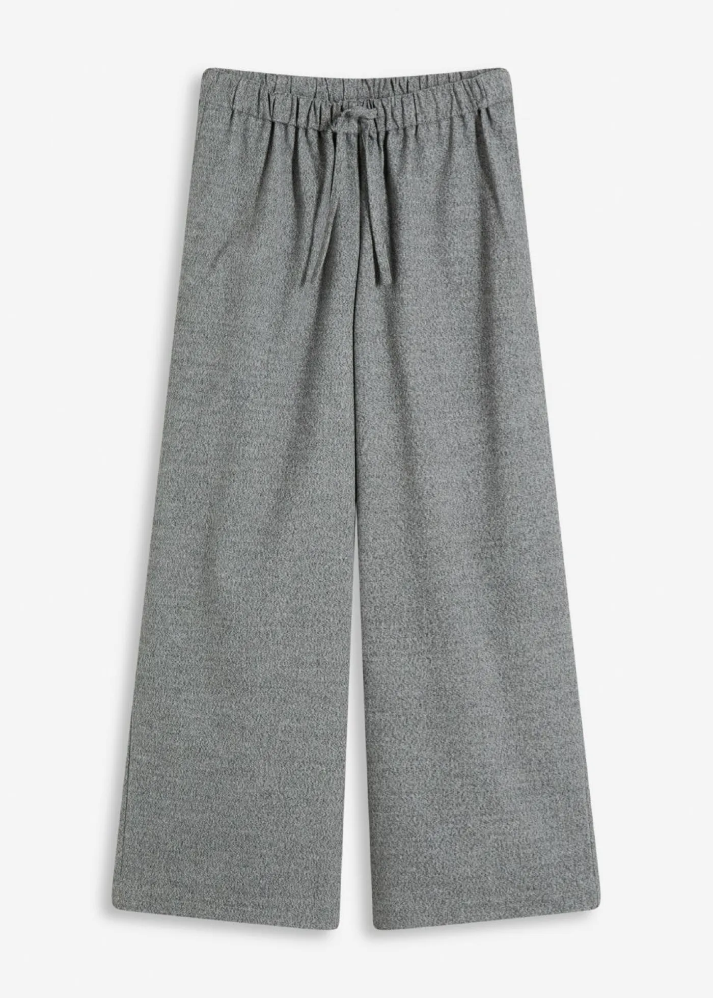 Outlet Pantalón palazzo con aspecto de lana Mujer Pantalones