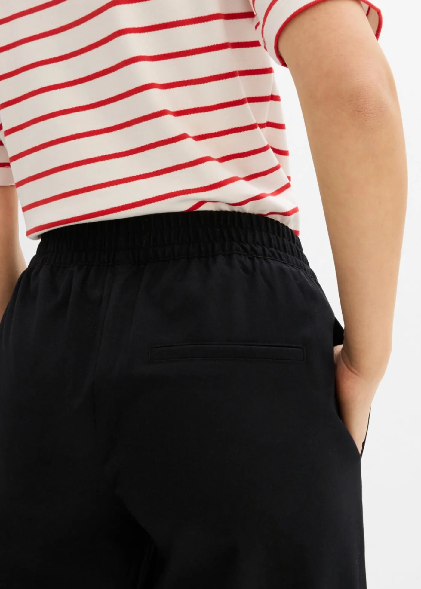 Outlet Pantalón palazzo con cintura cómoda Mujer Pantalones