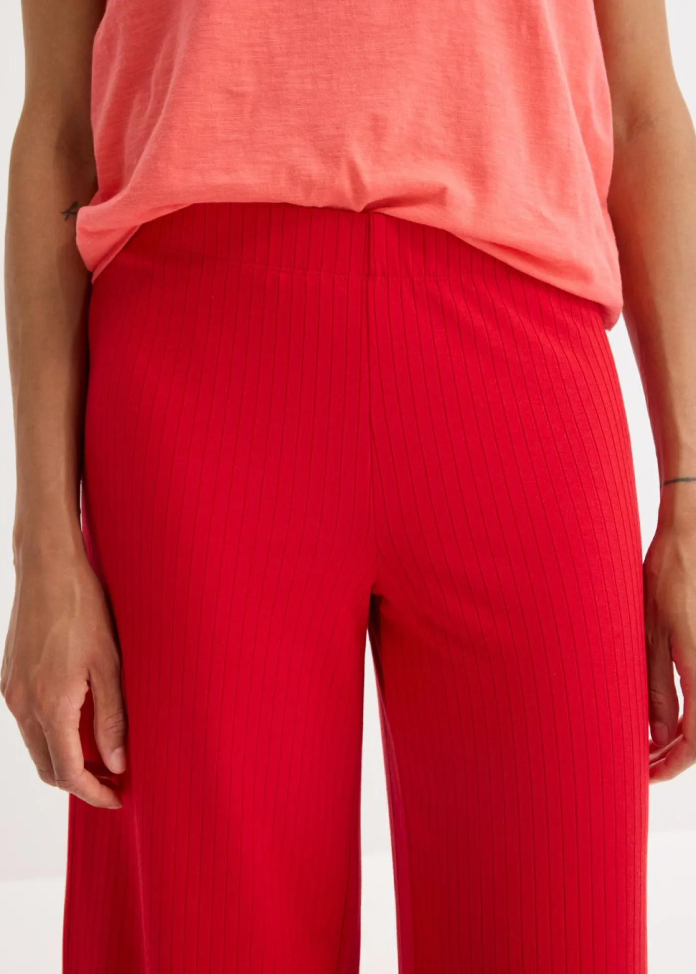 New Pantalón palazzo con cintura cómoda Mujer Pantalones