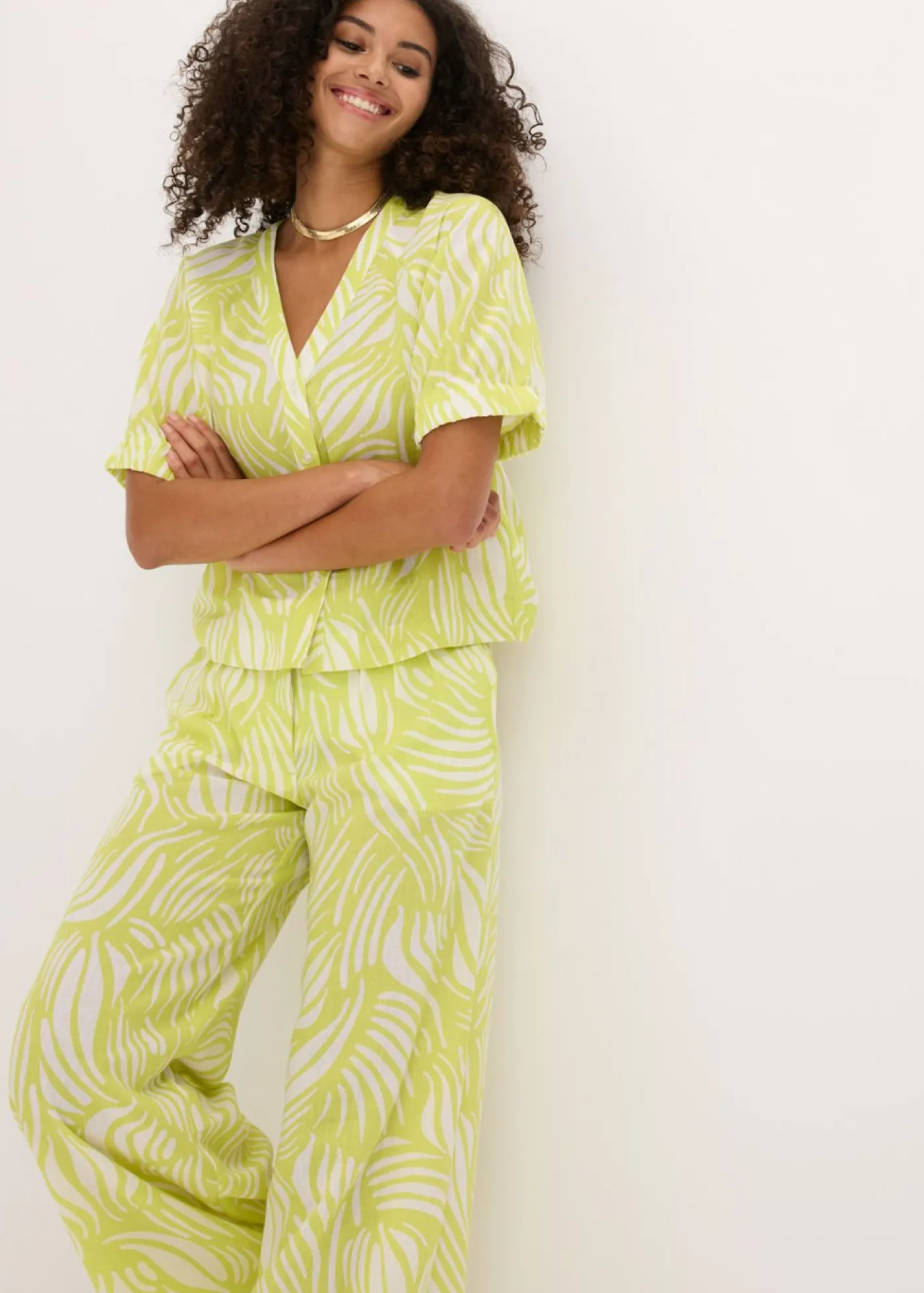 Best Pantalón palazzo con cintura cómoda Mujer Pantalones