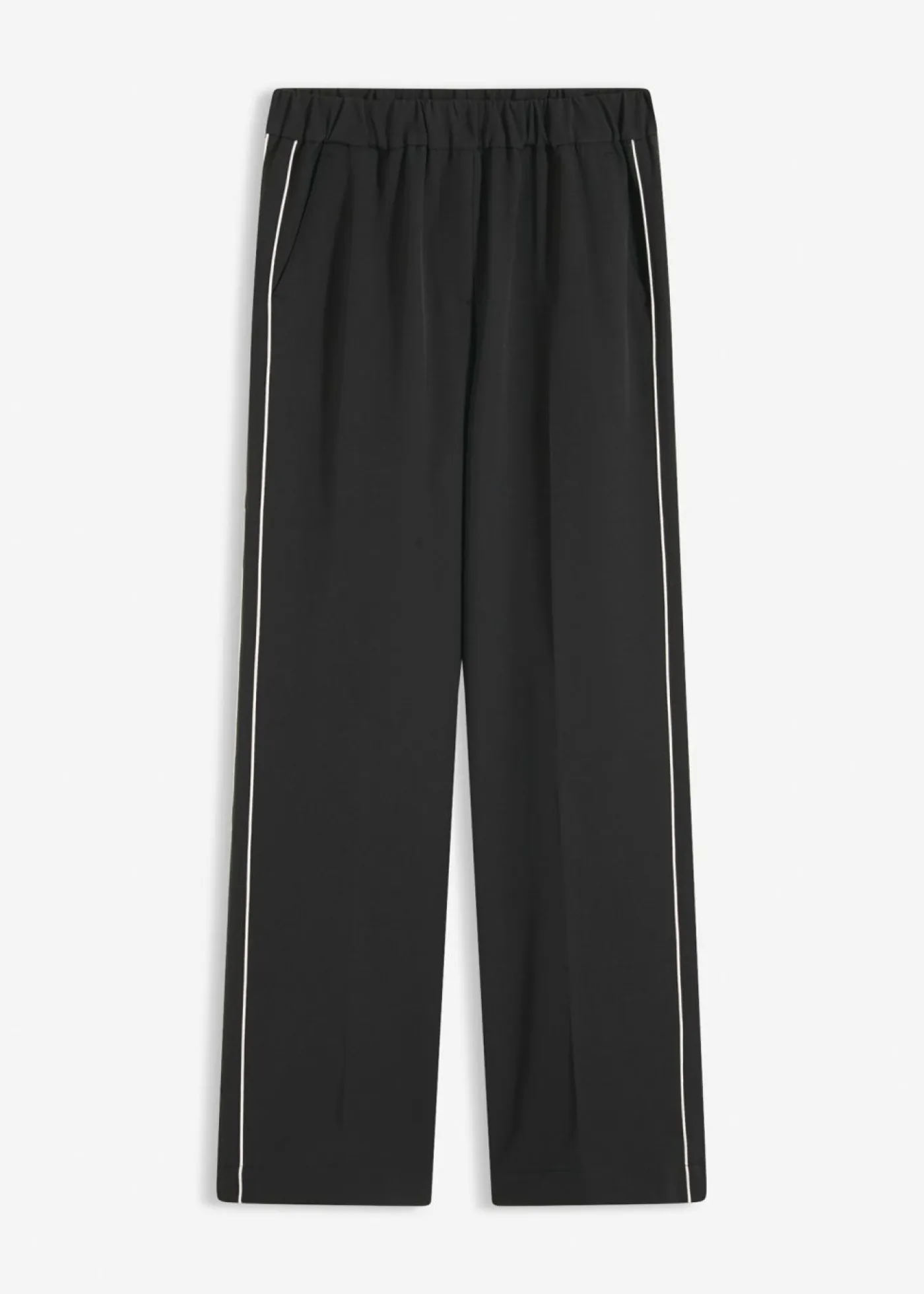 Outlet Pantalón palazzo con rayas decorativas Mujer Pantalones