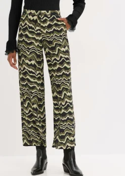 Outlet Pantalón palazzo de crepé de viscosa Mujer Pantalones