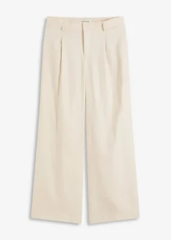 Online Pantalón palazzo de lino Mujer Pantalones