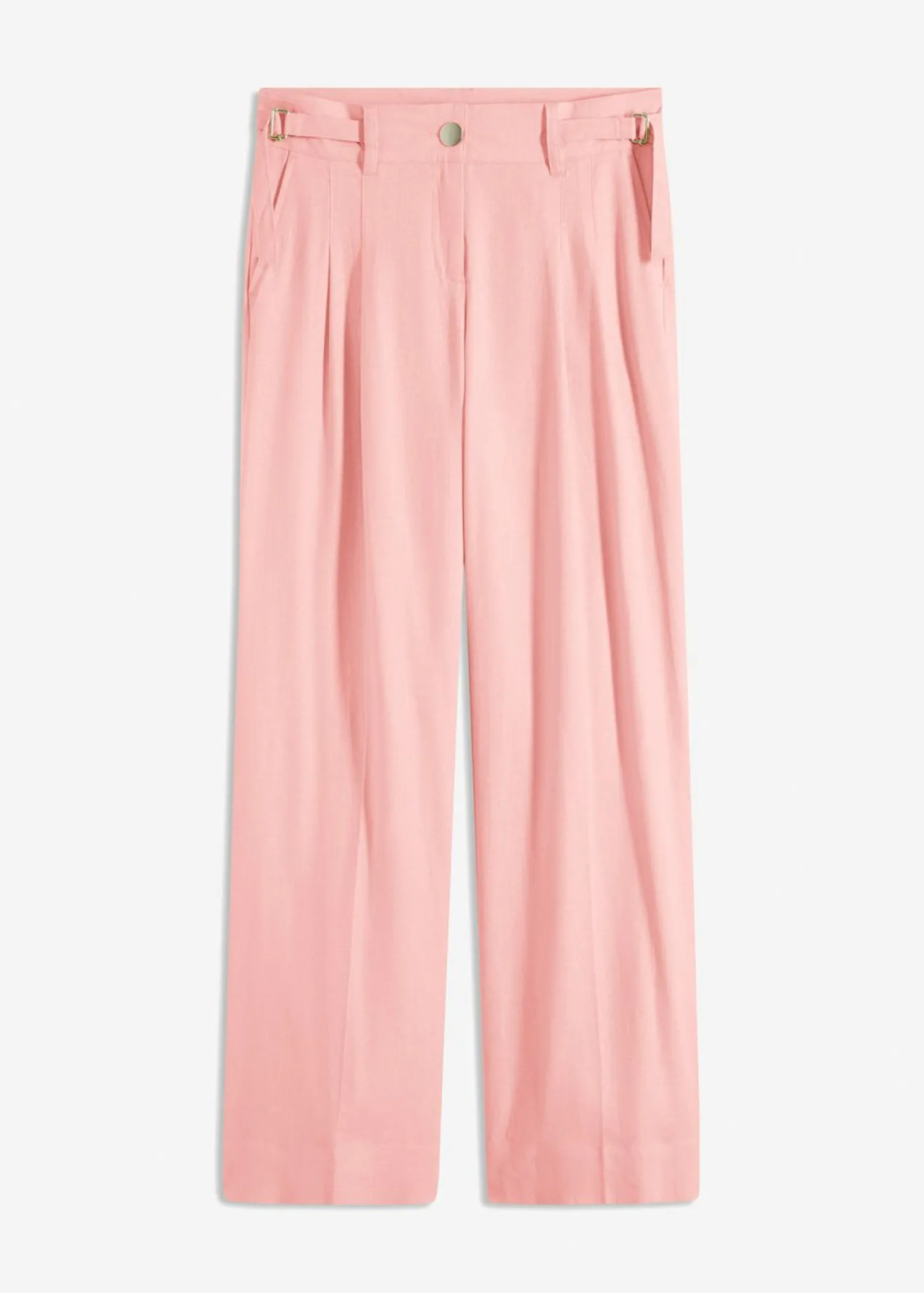 Best Pantalón palazzo de mezcla de lino ligero Mujer Pantalones|Novedades