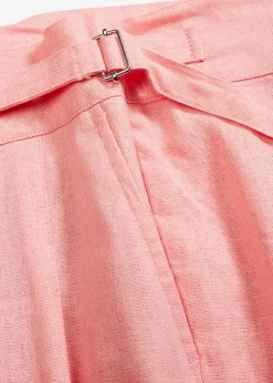 Best Pantalón palazzo de mezcla de lino ligero Mujer Pantalones|Novedades
