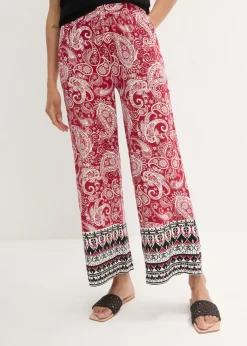 Clearance Pantalón palazzo de mezcla suave de viscosa Mujer Pantalones