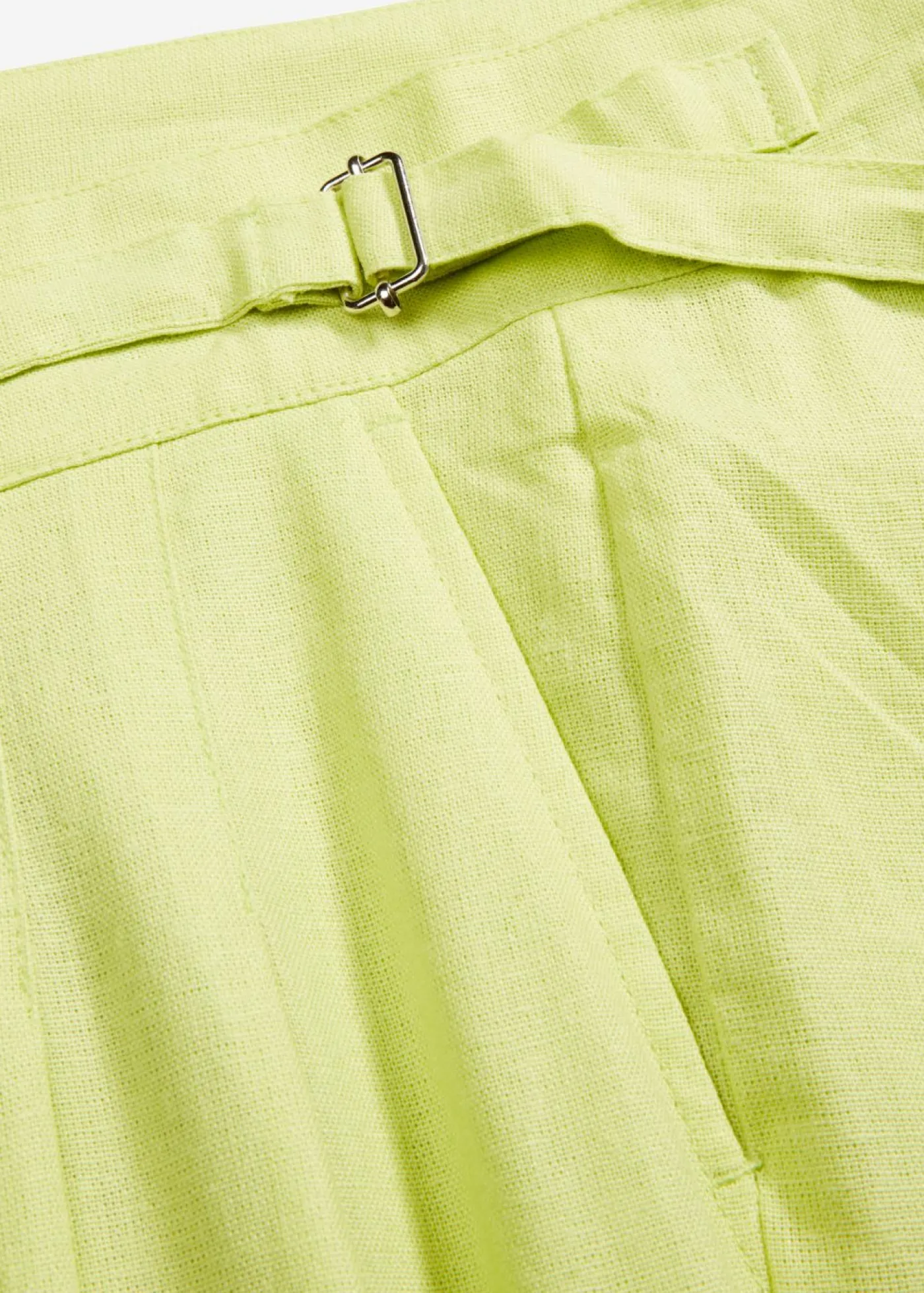 New Pantalón palazzo de mezcla de lino ligero Mujer Pantalones|Novedades