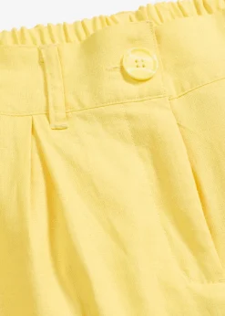 Outlet Pantalón palazzo de mezcla de lino Mujer Pantalones