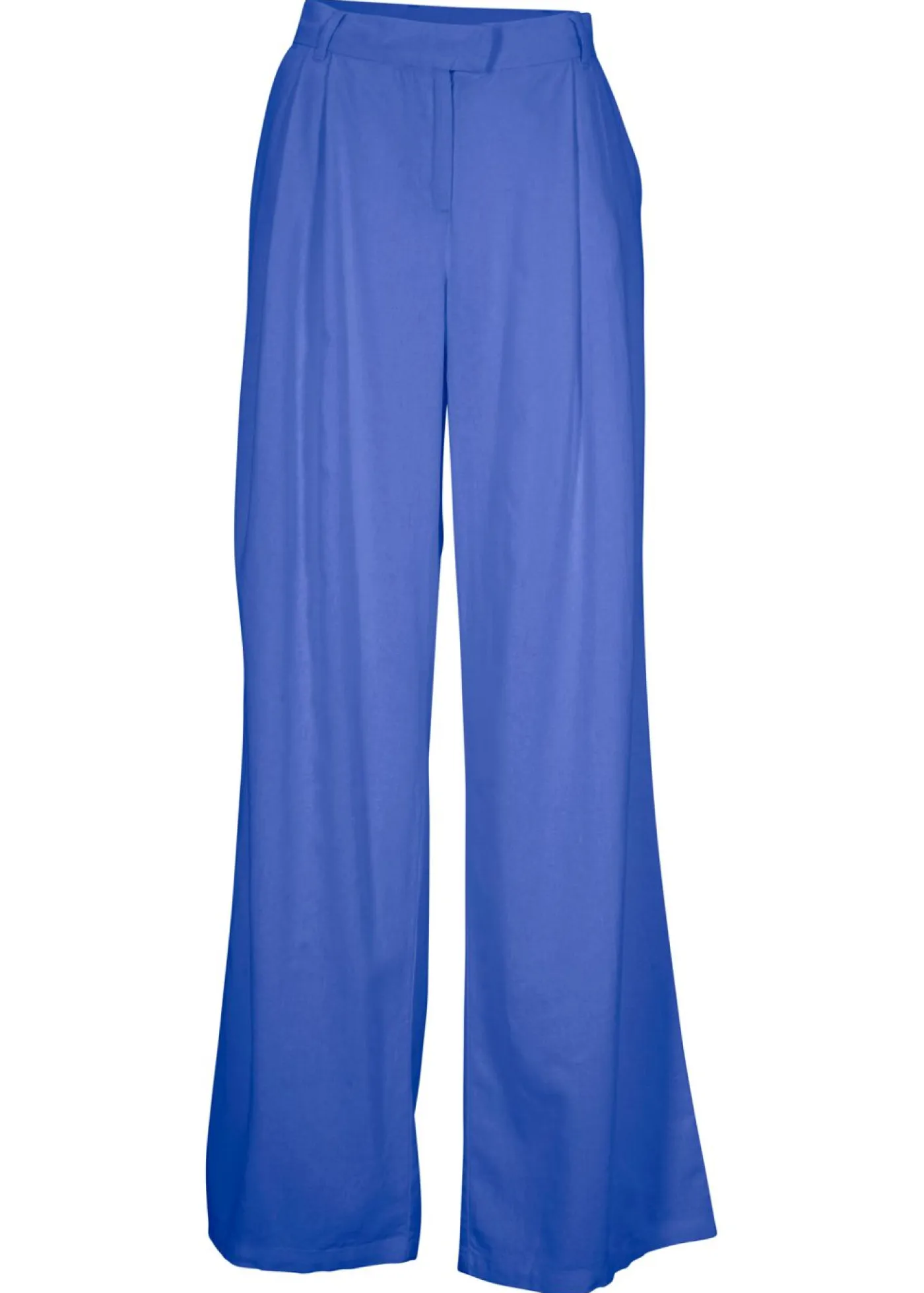 Outlet Pantalón palazzo de mezcla ligera de viscosa y lino Mujer Esenciales|Pantalones