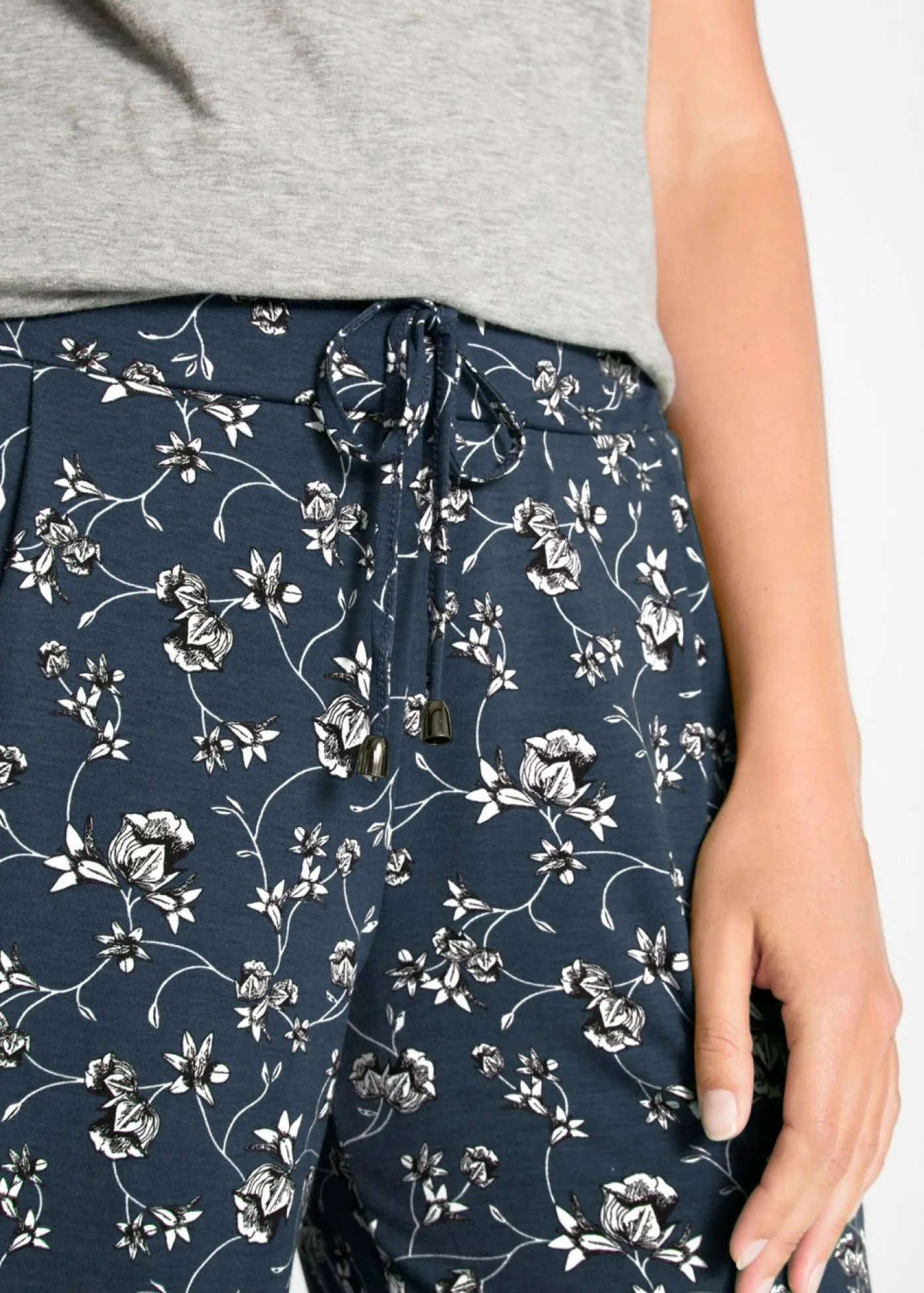 Sale Pantalón palazzo de mezcla de viscosa Mujer Pantalones
