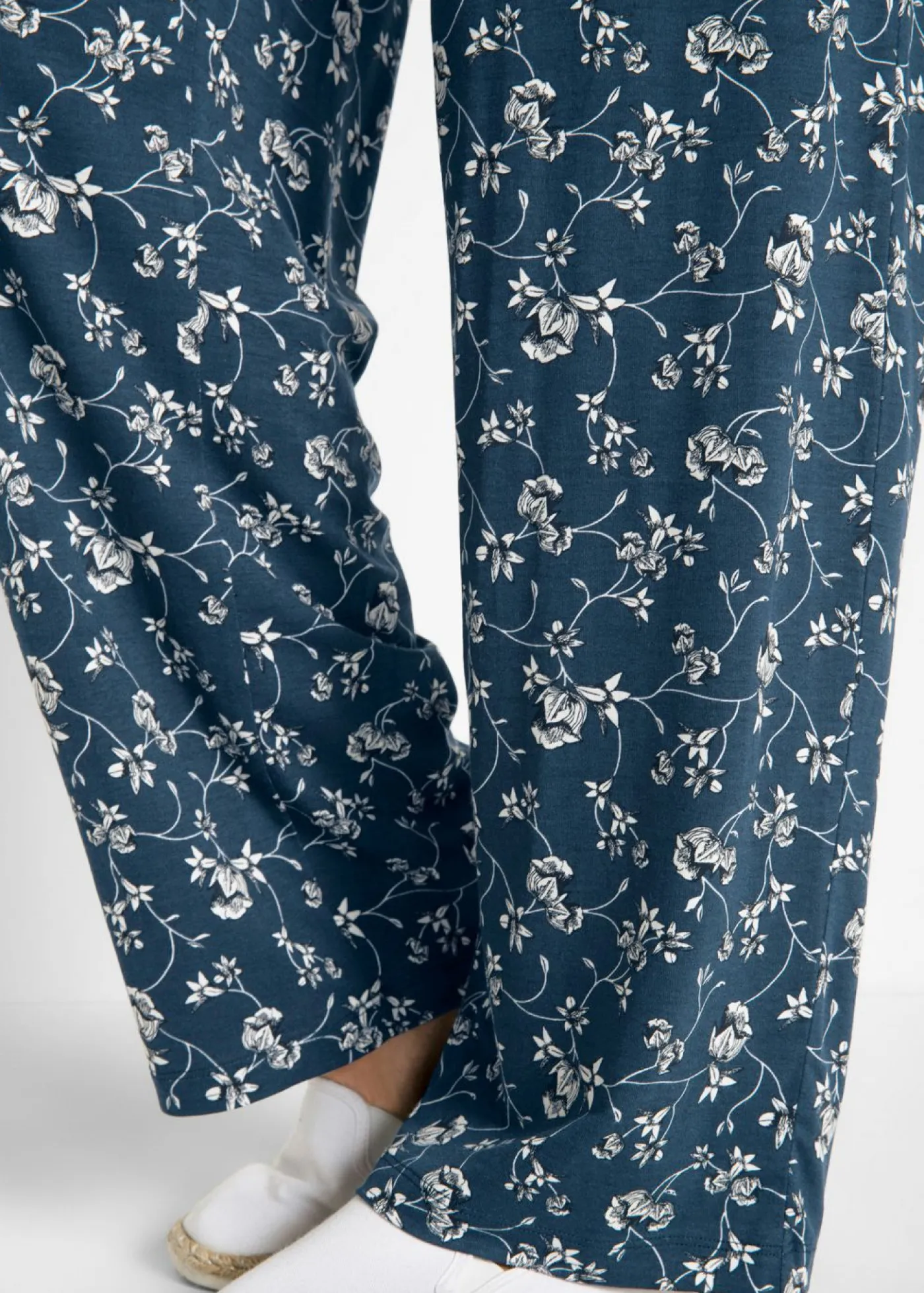Sale Pantalón palazzo de mezcla de viscosa Mujer Pantalones