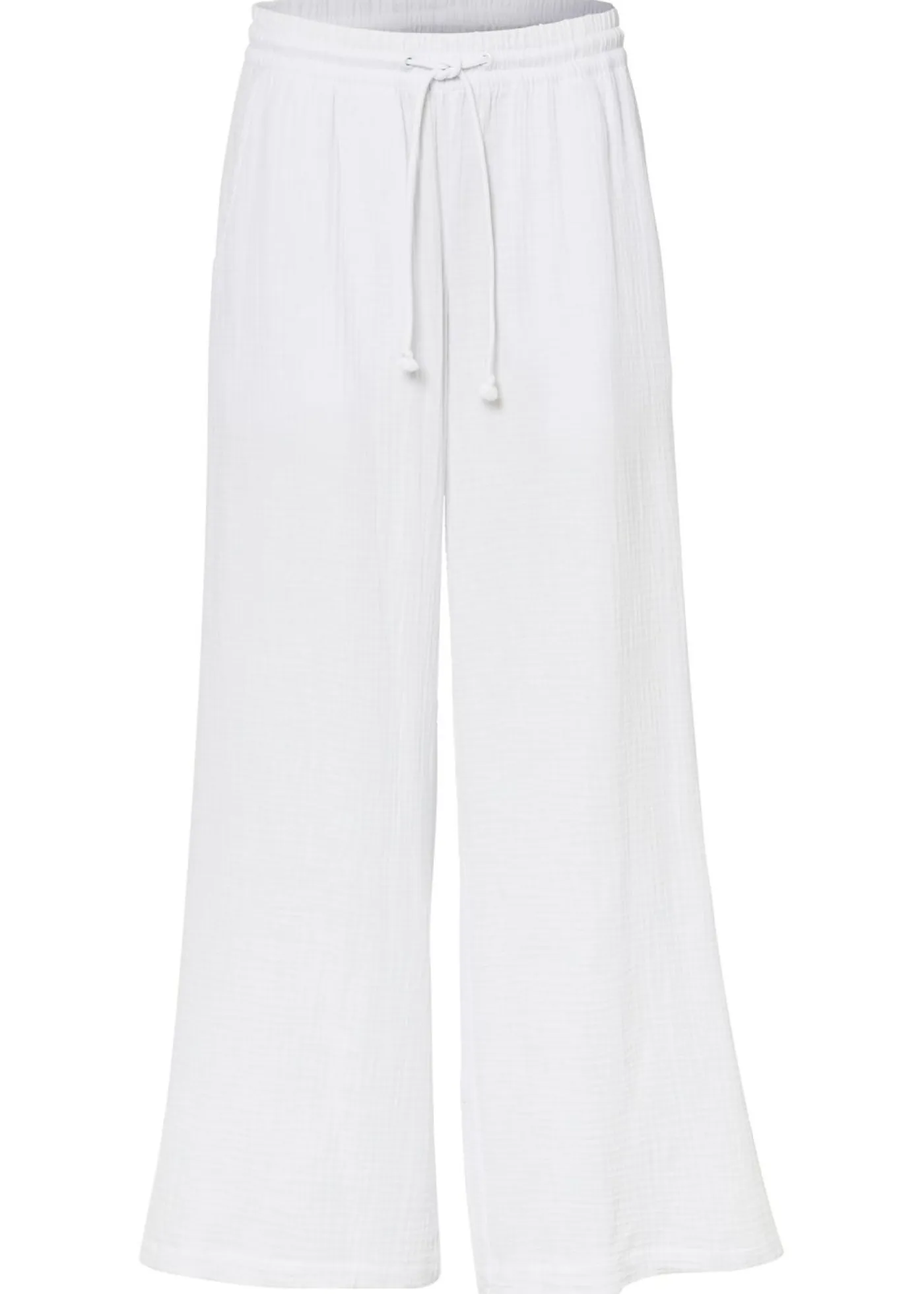 Discount Pantalón palazzo de muselina Mujer Pantalones|Tallas Pequeñas
