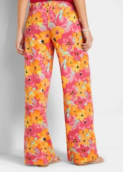 Best Pantalón Palazzo de punto de mezcla de viscosa Mujer Pantalones