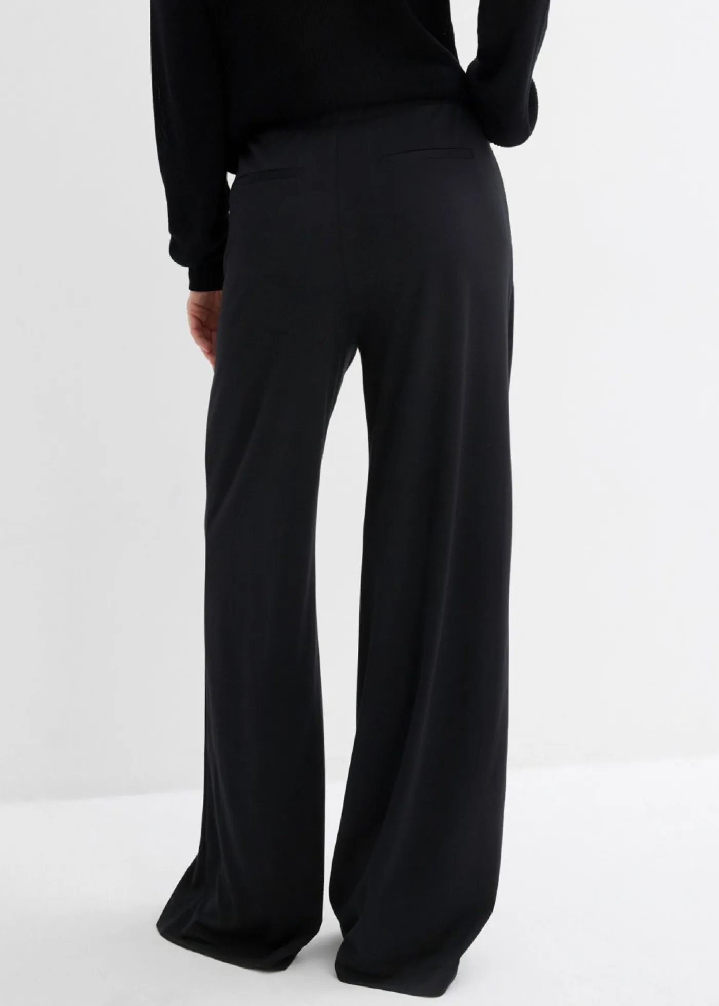 Hot Pantalón palazzo de Punto di Roma cómodo Mujer Esenciales|Pantalones