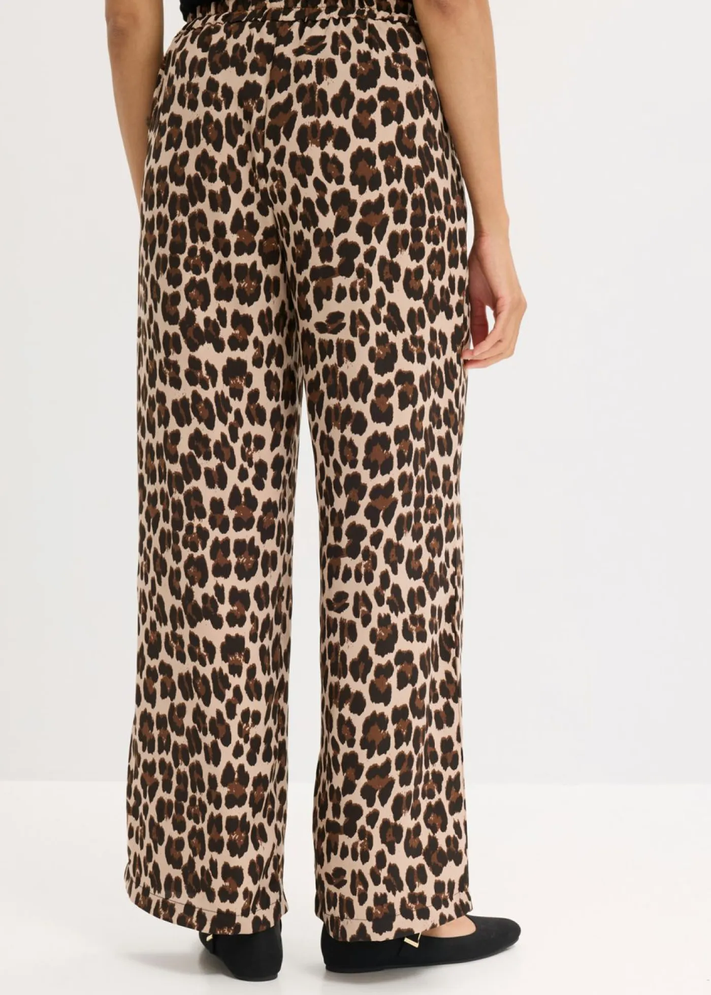 Online Pantalón palazzo de satén fluido Mujer Pantalones