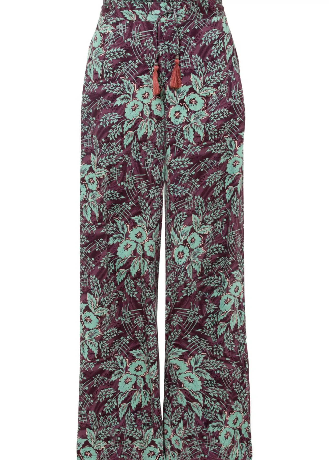 Clearance Pantalón Palazzo de viscosa fluida Mujer Pantalones