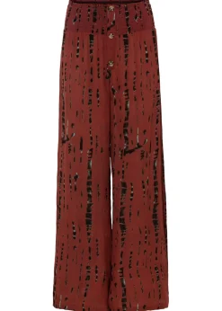 Clearance Pantalón Palazzo de viscosa fluida Mujer Pantalones