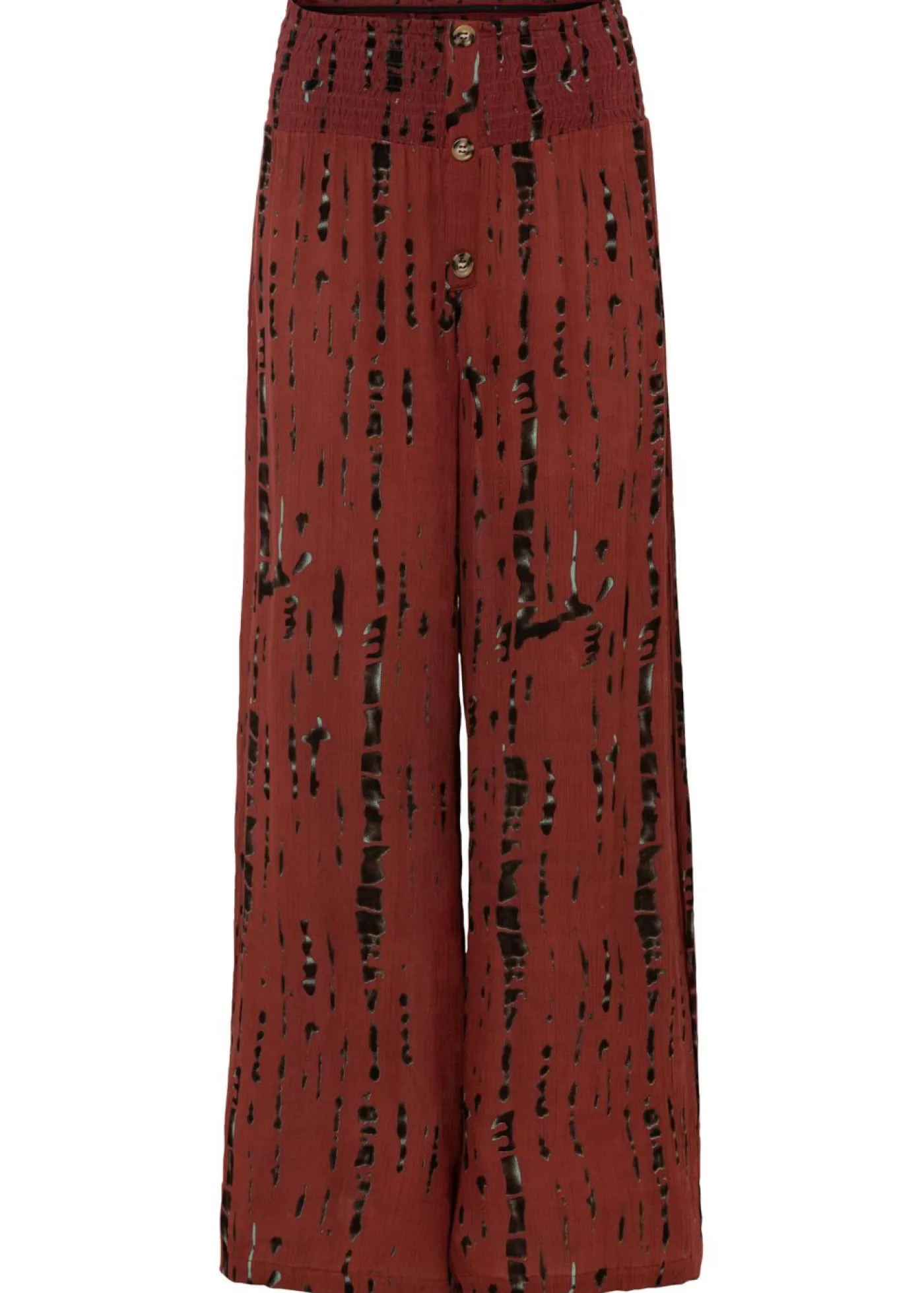 Clearance Pantalón Palazzo de viscosa fluida Mujer Pantalones