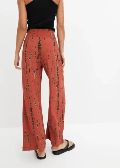 Clearance Pantalón Palazzo de viscosa fluida Mujer Pantalones