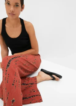 Clearance Pantalón Palazzo de viscosa fluida Mujer Pantalones