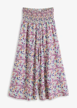 Online Pantalón Palazzo de viscosa fluida Mujer Pantalones|Tallas Pequeñas