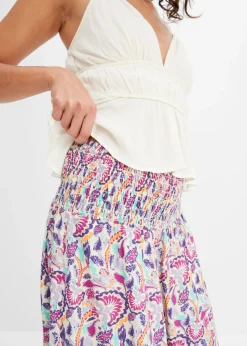 Online Pantalón Palazzo de viscosa fluida Mujer Pantalones|Tallas Pequeñas
