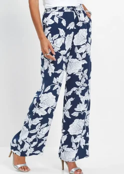 Hot Pantalón Palazzo de viscosa fluida Mujer Pantalones|Novedades