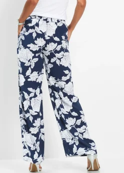 Hot Pantalón Palazzo de viscosa fluida Mujer Pantalones|Novedades