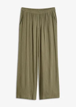 Discount Pantalón Palazzo de viscosa suave Mujer Pantalones