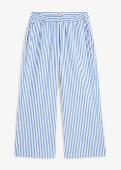 Discount Pantalón palazzo estilo milrayas, largo 7/8 Mujer Pantalones