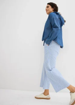 Discount Pantalón palazzo estilo milrayas, largo 7/8 Mujer Pantalones