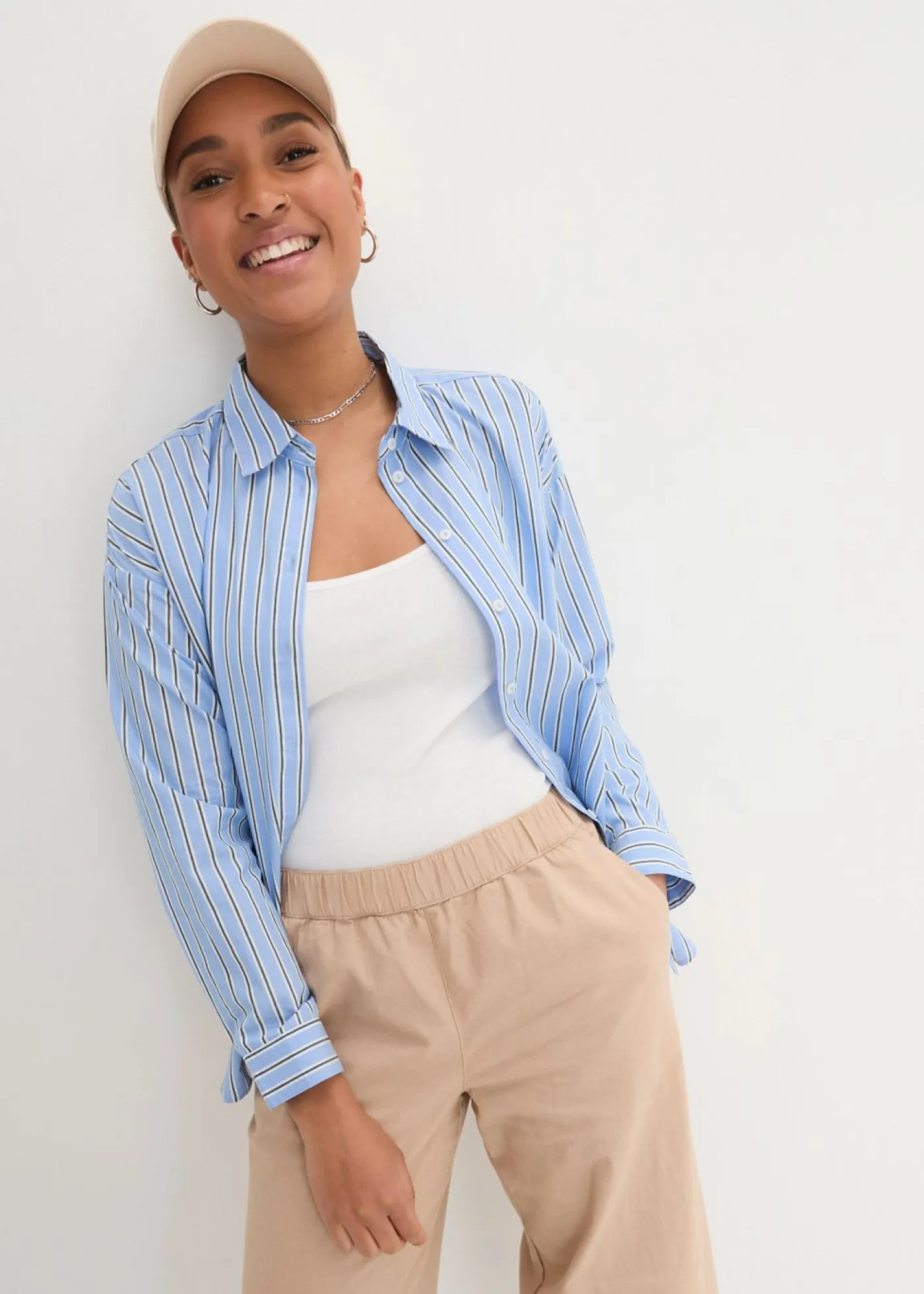 Clearance Pantalón pirata de mezcla de lino ligero Mujer Esenciales|Pantalones