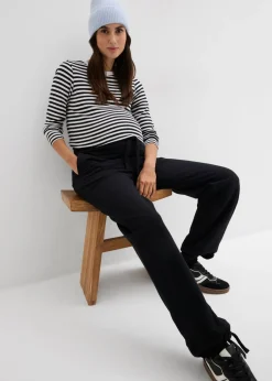 Outlet Pantalón premamá de algodón orgánico puro con dobladillo ajustable Mujer Premamá