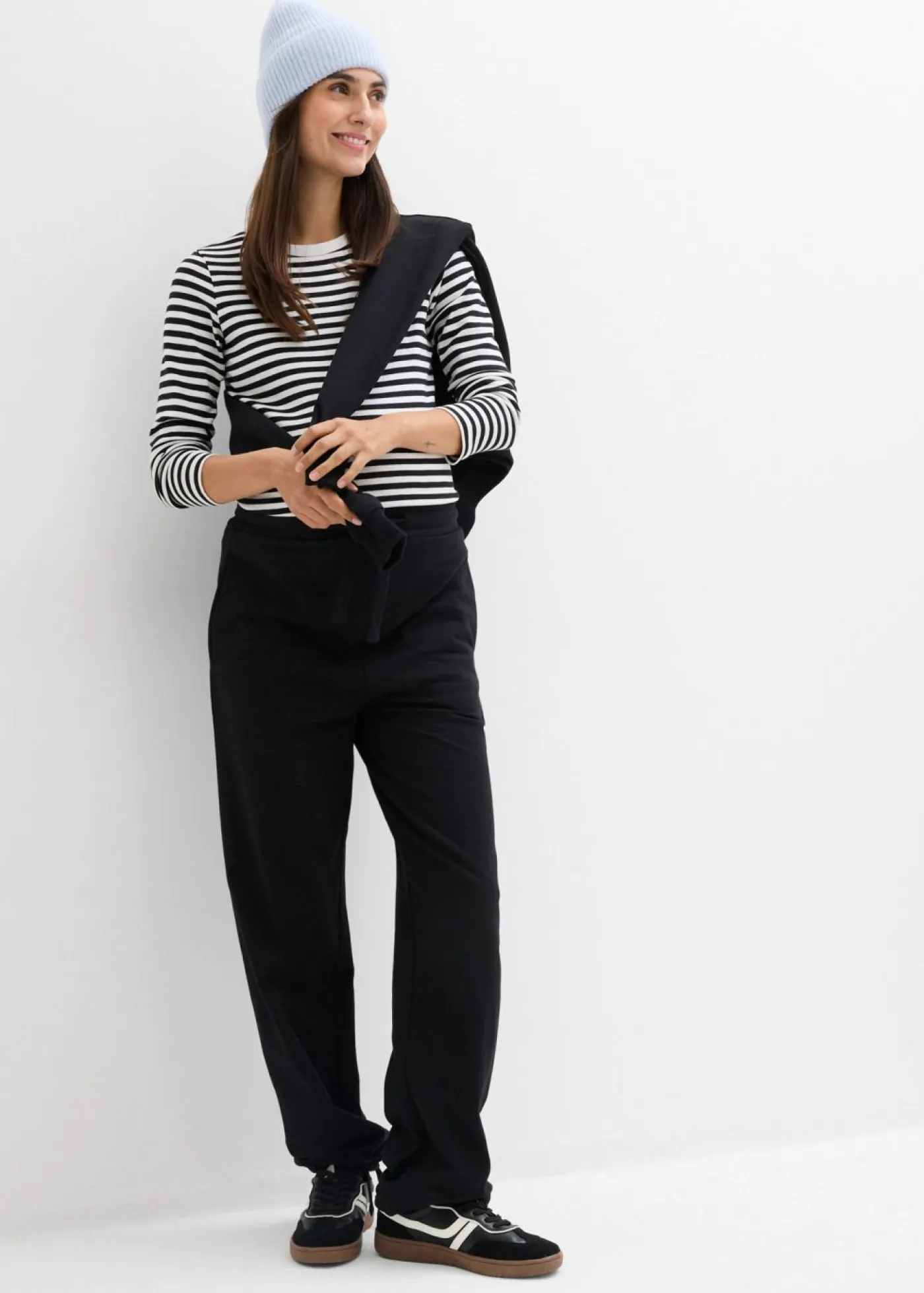 Outlet Pantalón premamá de algodón orgánico puro con dobladillo ajustable Mujer Premamá