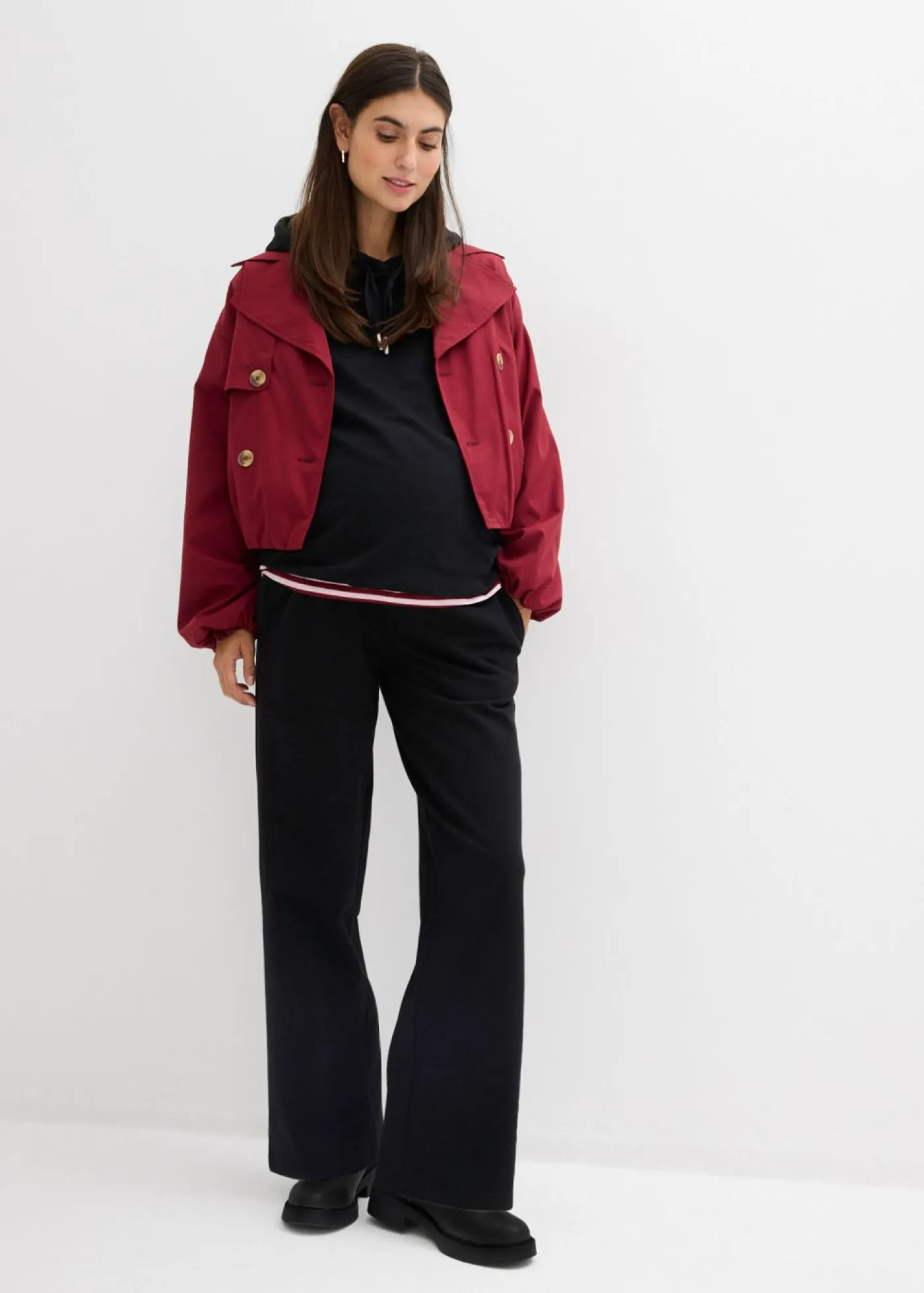 Outlet Pantalón premamá de chándal 2 en 1 con banda abdominal ajustable Mujer Premamá