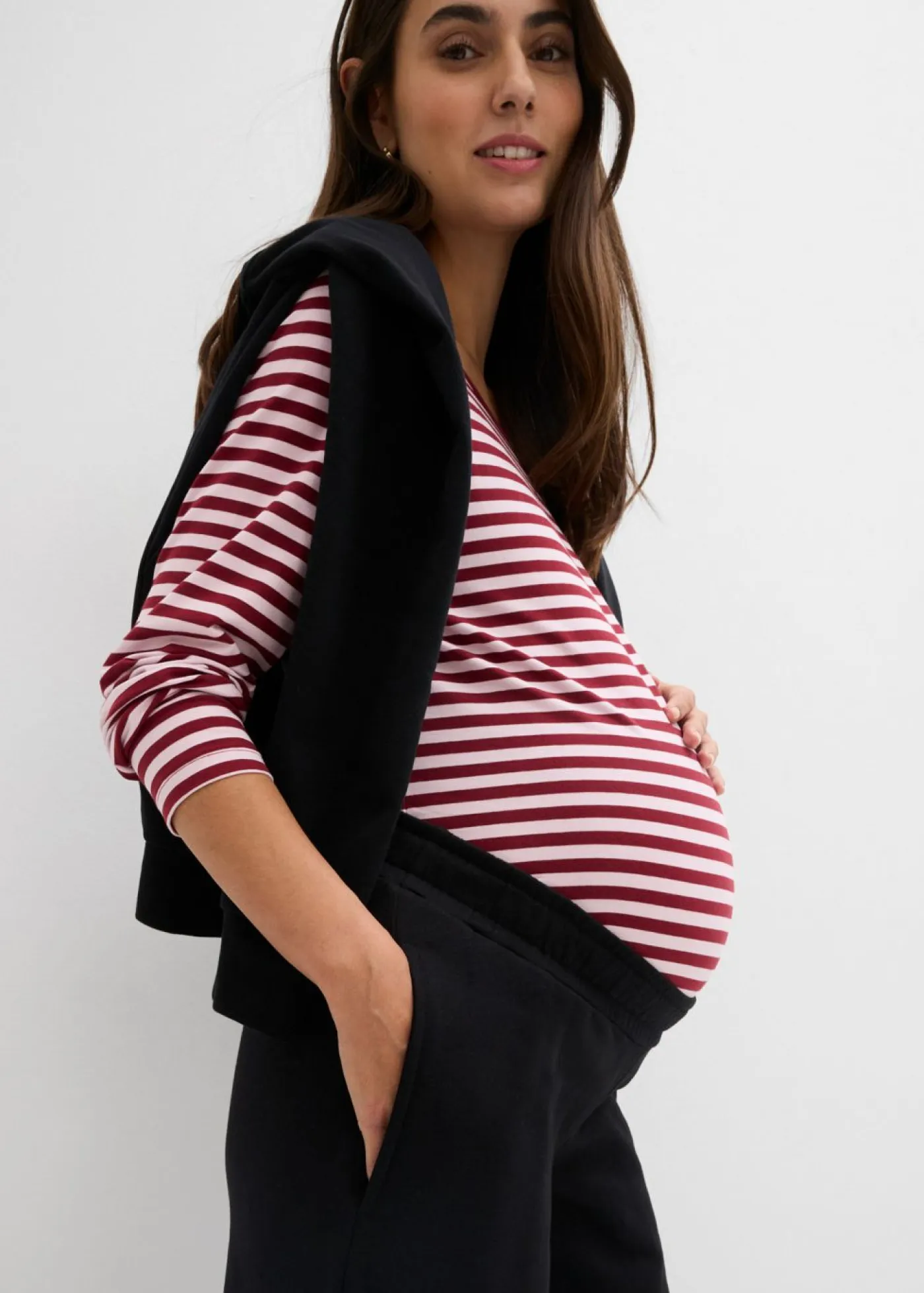 Outlet Pantalón premamá de chándal 2 en 1 con banda abdominal ajustable Mujer Premamá